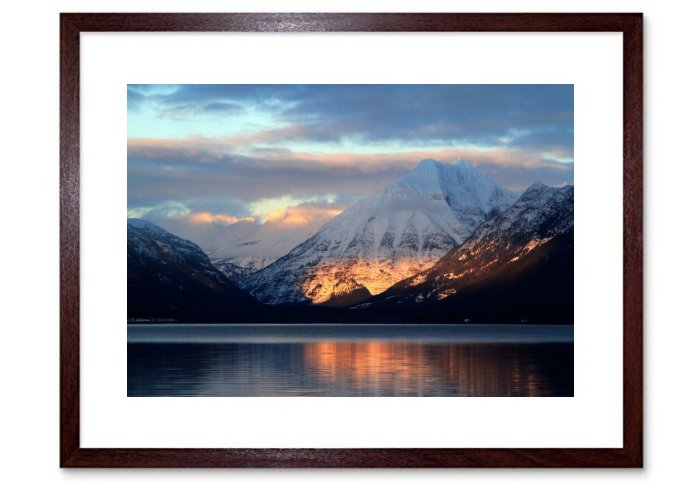 Lake Mcdonald Sunset Evening Dusk Twilight 